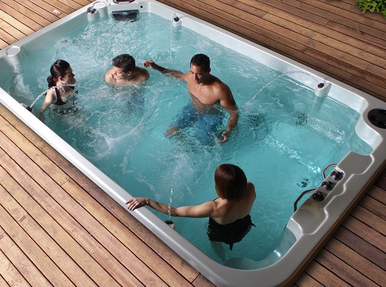 huge swim spa