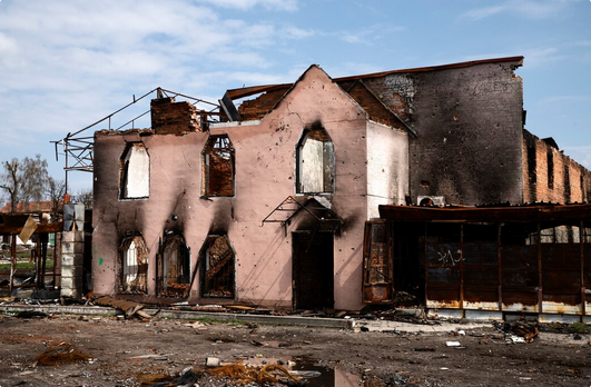 burned house